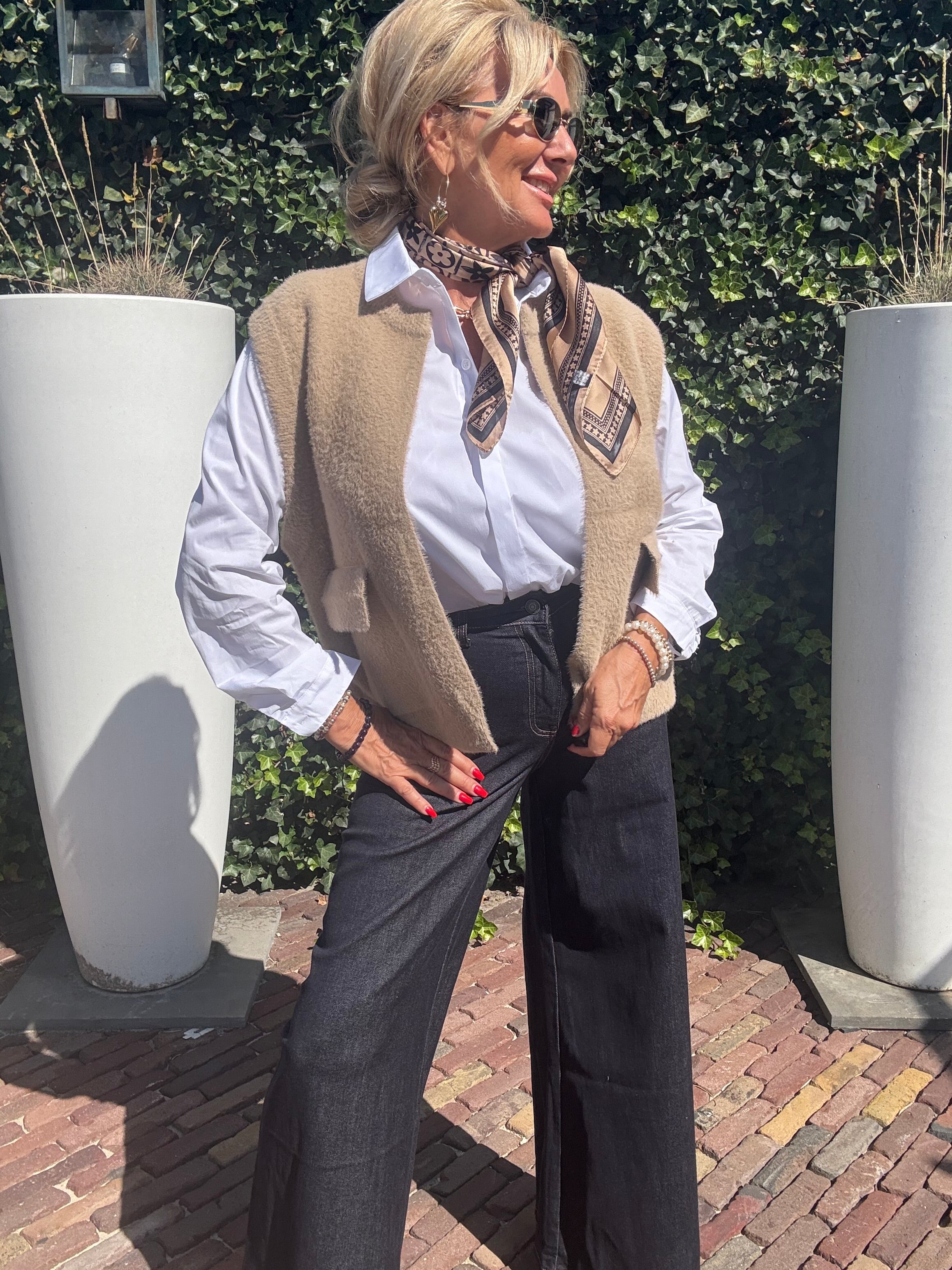 Triple Nine Gilet TR9001 Fluffy Beige